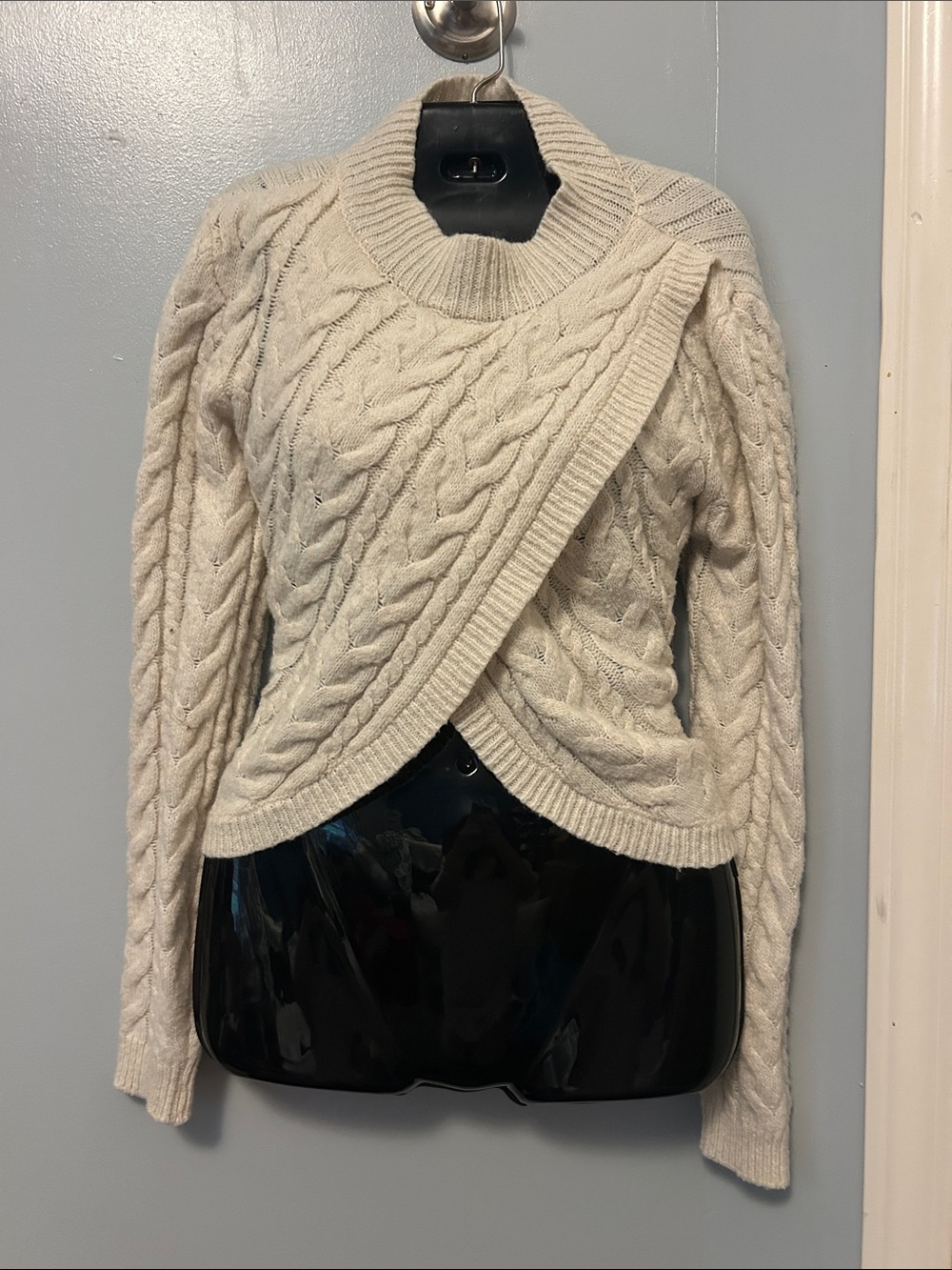 Chic Cream Cable Knit Sweater